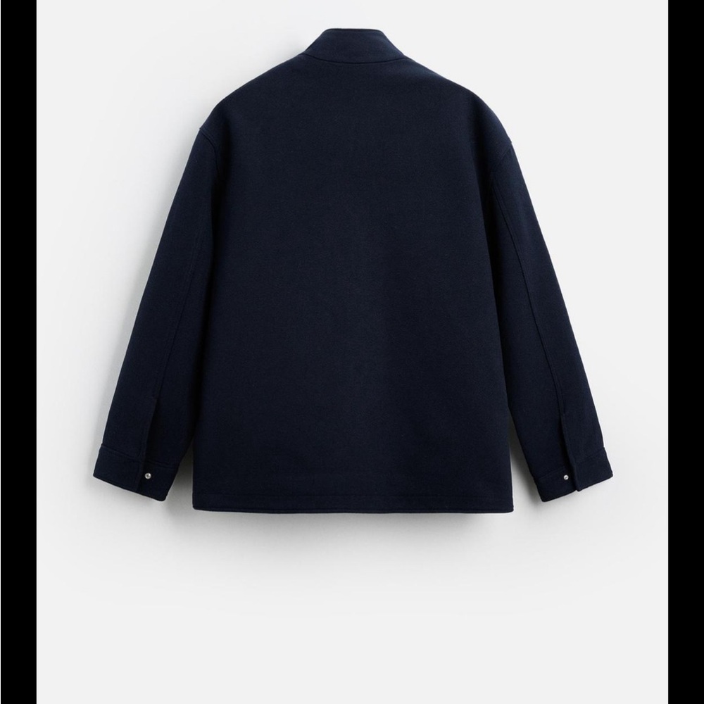 Navy Wool Jacket - Picture 3 of 5